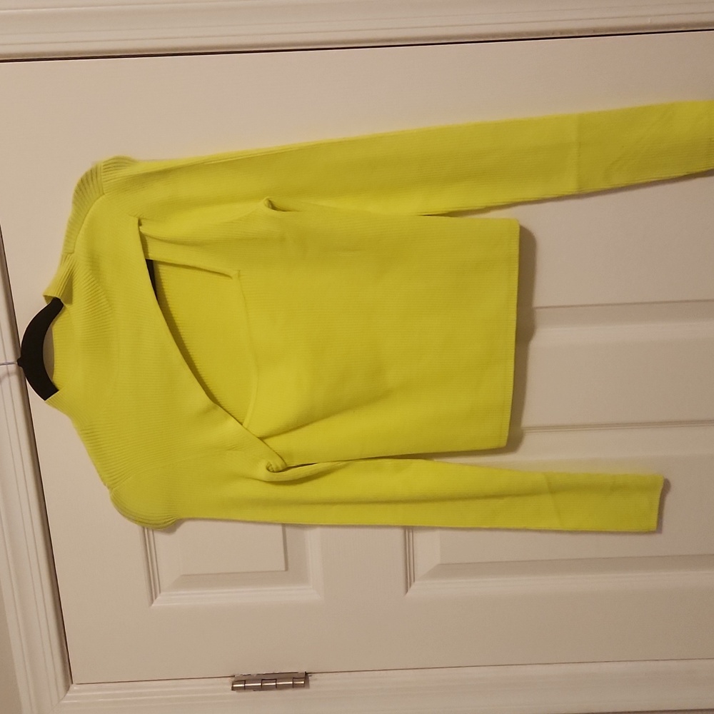 Bar III neon long sleeve top